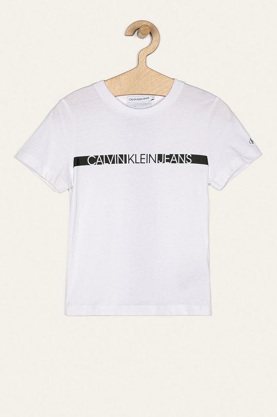 biela Calvin Klein Jeans - Detské tričko 116-176 cm Chlapčenský