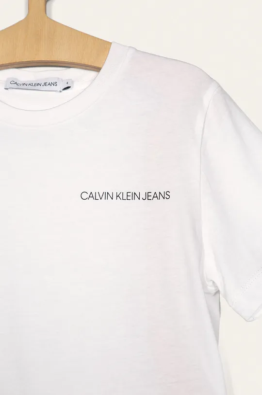 Calvin Klein Jeans - T-shirt dziecięcy 116-176 cm IB0IB00456 100 % Bawełna
