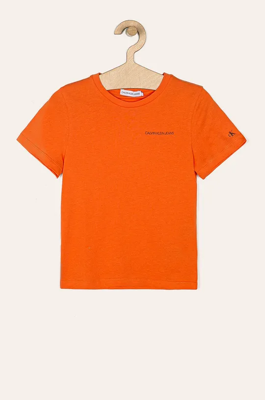 pomarańczowy Calvin Klein Jeans - T-shirt dziecięcy 116-176 cm IB0IB00456 Chłopięcy