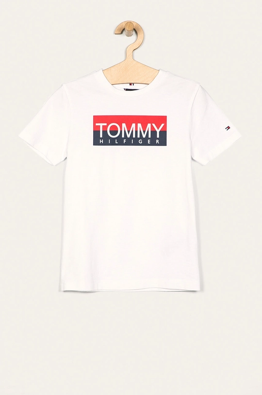 biela Tommy Hilfiger - Detské tričko 128-176 cm Chlapčenský