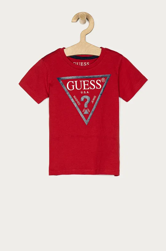 czerwony Guess Jeans - T-shirt dziecięcy 92-116 cm Chłopięcy