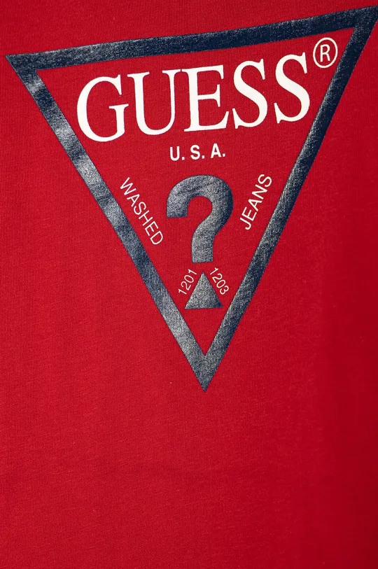Guess Jeans - Детская футболка 92-116 cm красный