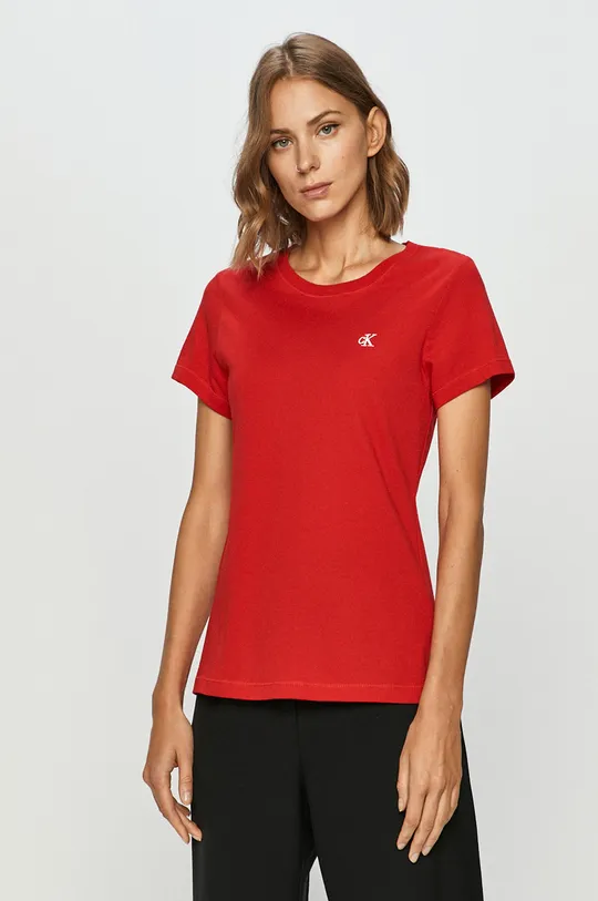 červená Calvin Klein Jeans - Tričko Dámsky