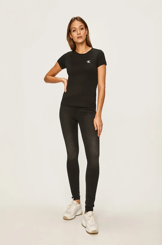 Calvin Klein Jeans - Μπλουζάκι μαύρο