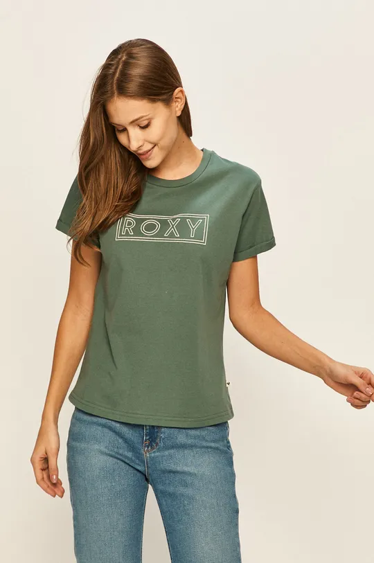 zelená Roxy - Tričko Dámsky