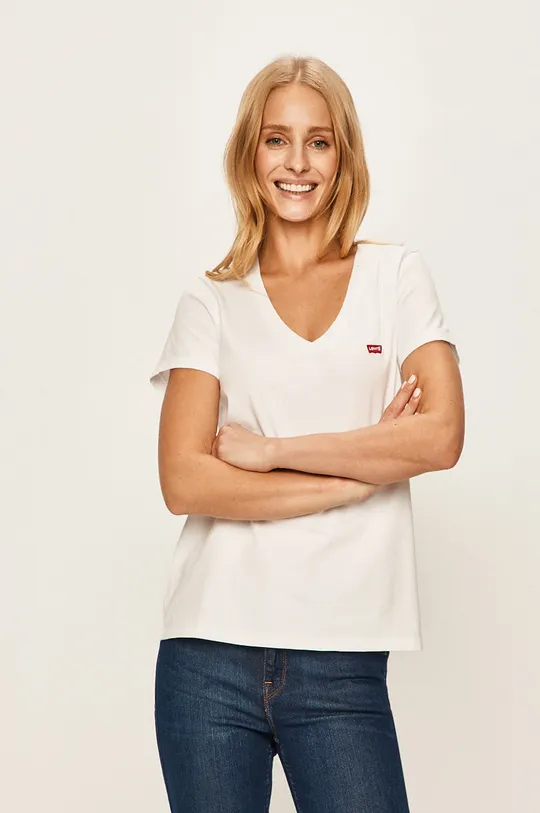 λευκό Levi's μπλουζάκι Γυναικεία
