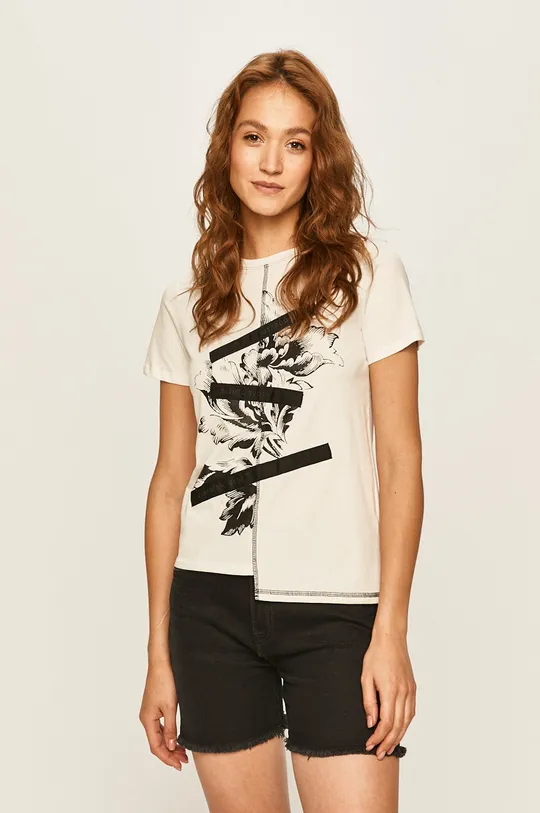 fehér Desigual - T-shirt Női
