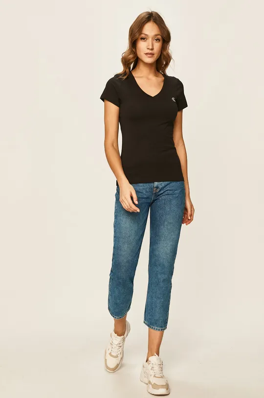 Calvin Klein Jeans - T-shirt J20J213716 czarny