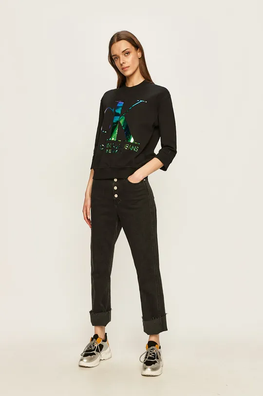 Calvin Klein Jeans - Mikina čierna