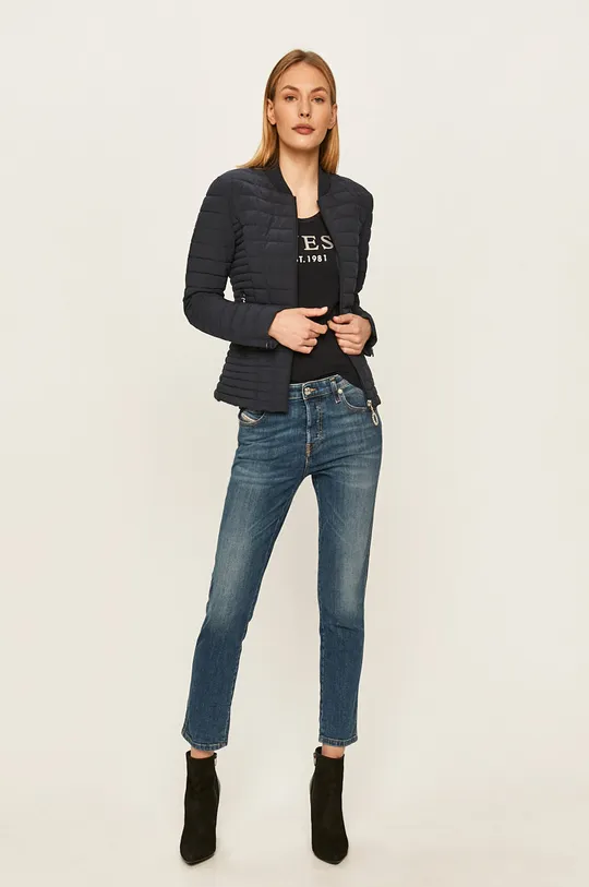 Guess Jeans - Tričko tmavomodrá