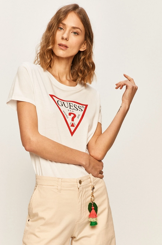 fehér Guess Jeans - T-shirt Női