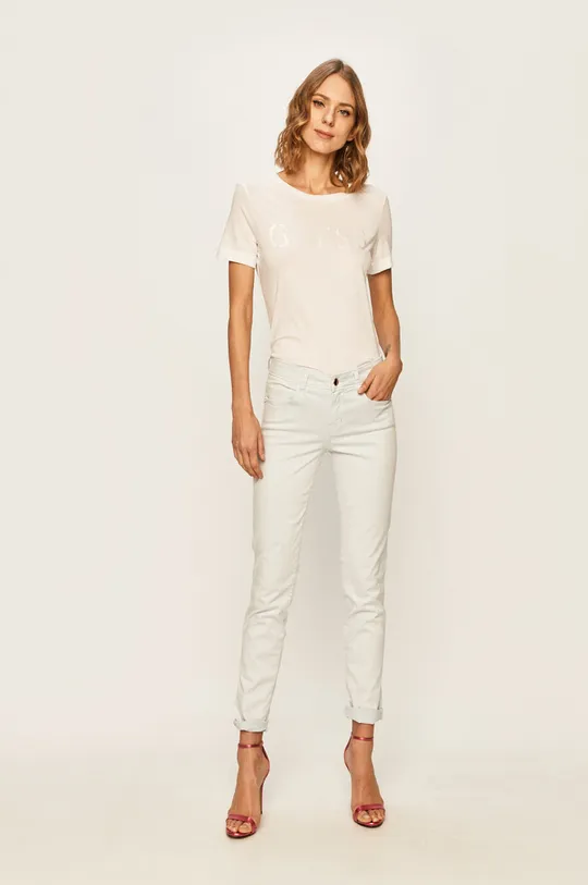 Guess Jeans - Tričko biela