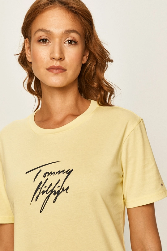 žltá Tommy Hilfiger - Tričko Dámsky