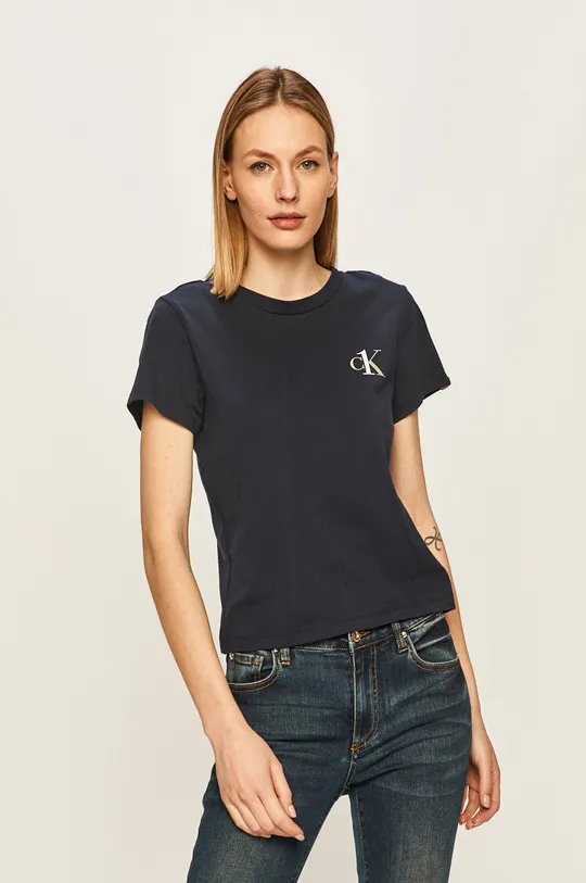 granatowy Calvin Klein Underwear - T-shirt CK One Damski