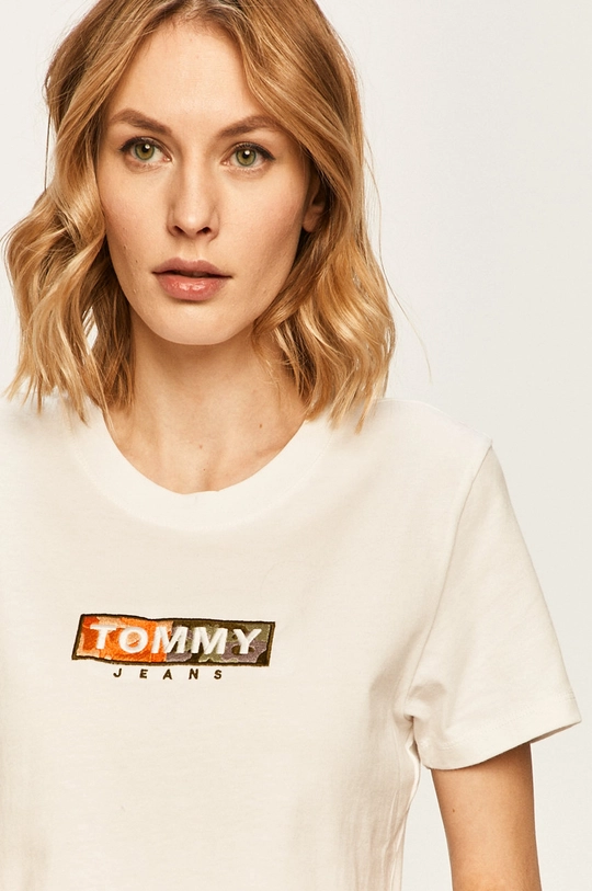 fehér Tommy Jeans - T-shirt