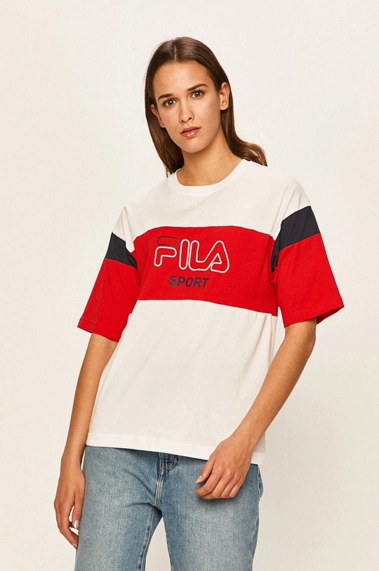 biały Fila - T-shirt Damski