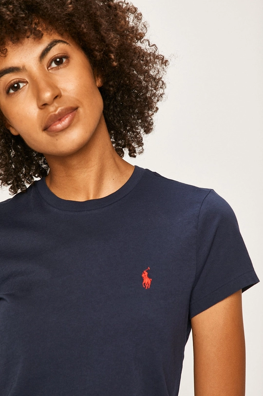 granatowy Polo Ralph Lauren - T-shirt 211734144024 Damski