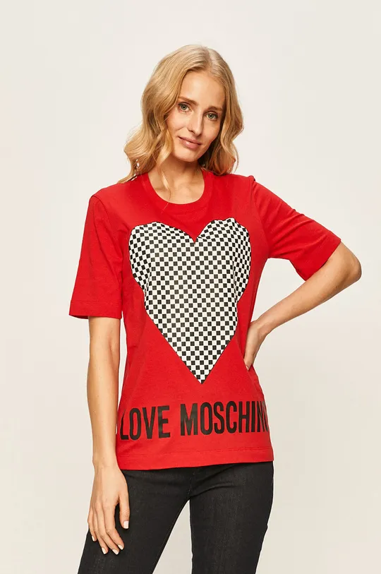 piros Love Moschino - T-shirt Női