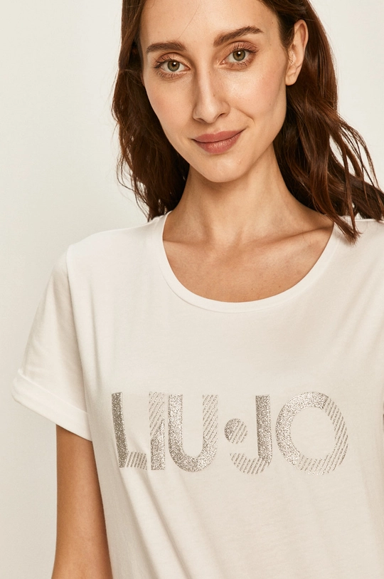 biały Liu Jo - T-shirt TA0108.J5003