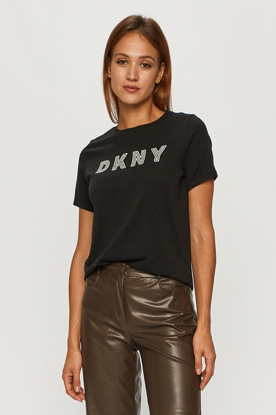 czarny Dkny - T-shirt DP0T7440 Damski