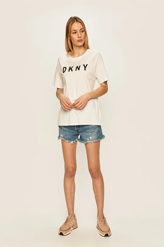 Dkny - T-shirt P0AH7EGP biały
