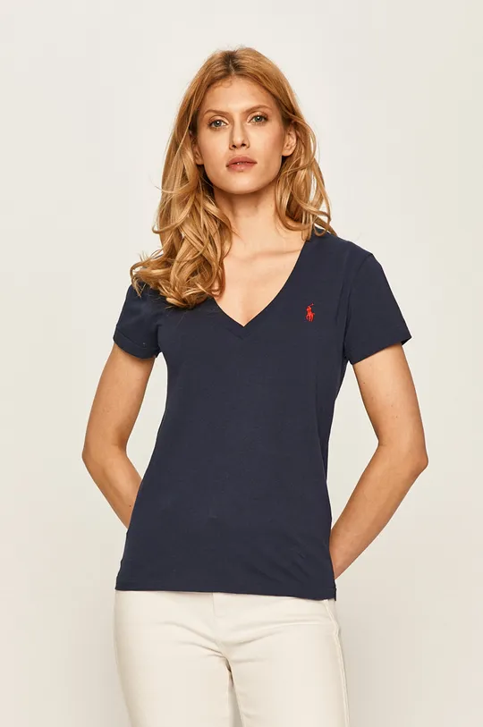 granatowy Polo Ralph Lauren - T-shirt 211810419003 Damski