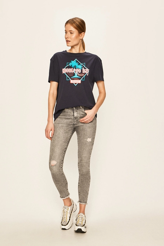 Wrangler - T-shirt granatowy