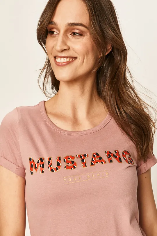 różowy Mustang - T-shirt Damski