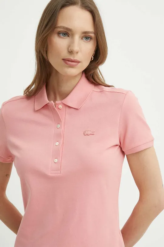 ružová Polo tričko Lacoste