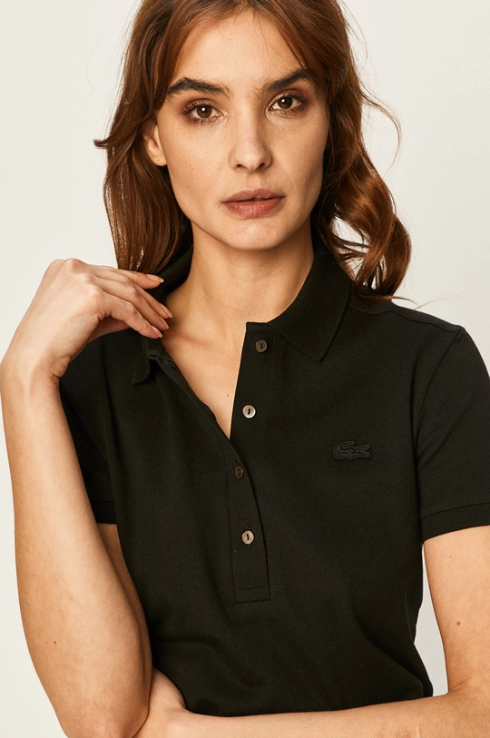 black Lacoste t-shirt