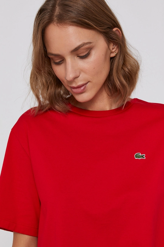 Памучна тениска Lacoste 100% памук