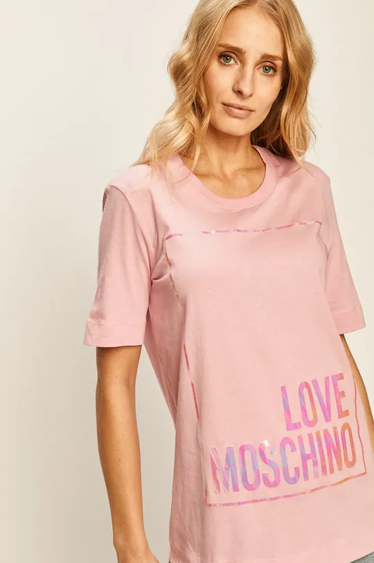 ružová Love Moschino - Tričko