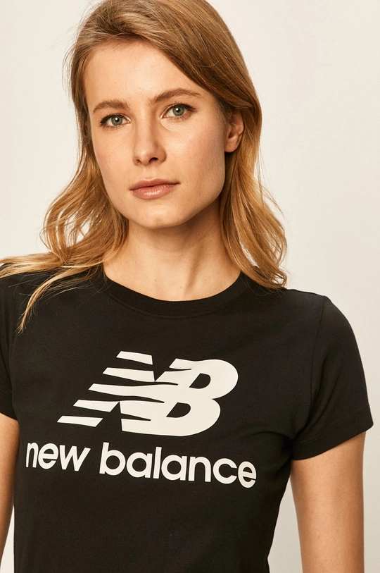 μαύρο New Balance - Μπλουζάκι