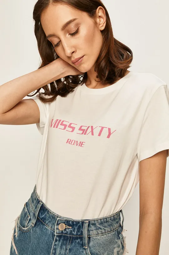 biały Miss Sixty - T-shirt Damski