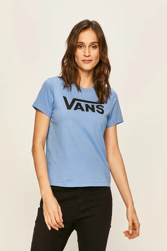 niebieski Vans - T-shirt Damski