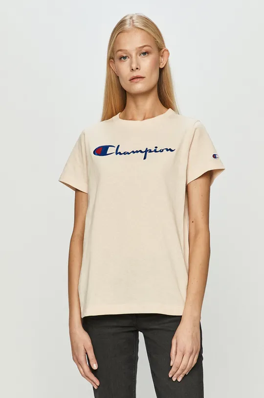 beżowy Champion - T-shirt 110992. Damski