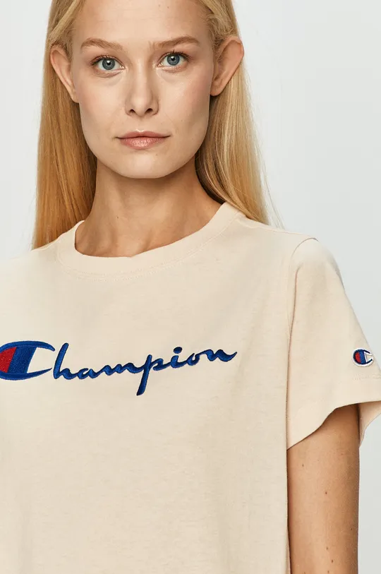 beige Champion t-shirt