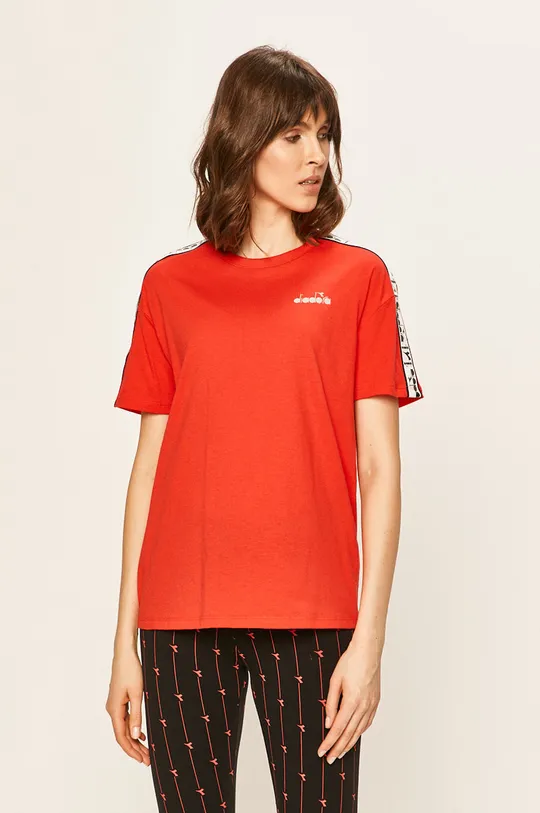 czerwony Diadora - T-shirt Damski