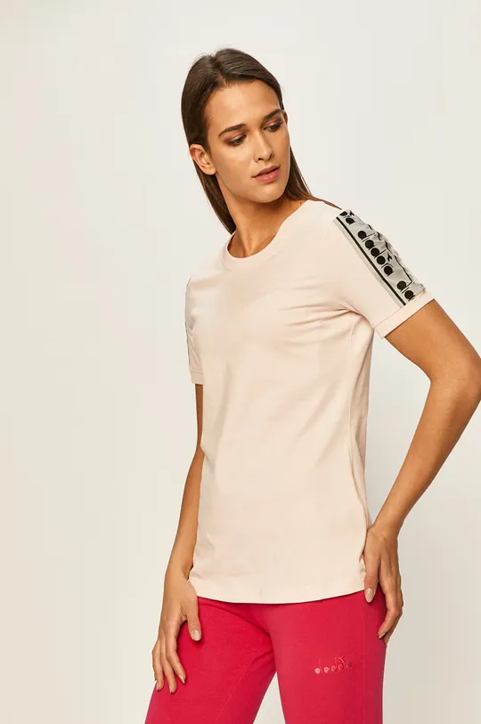 różowy Diadora - T-shirt Damski
