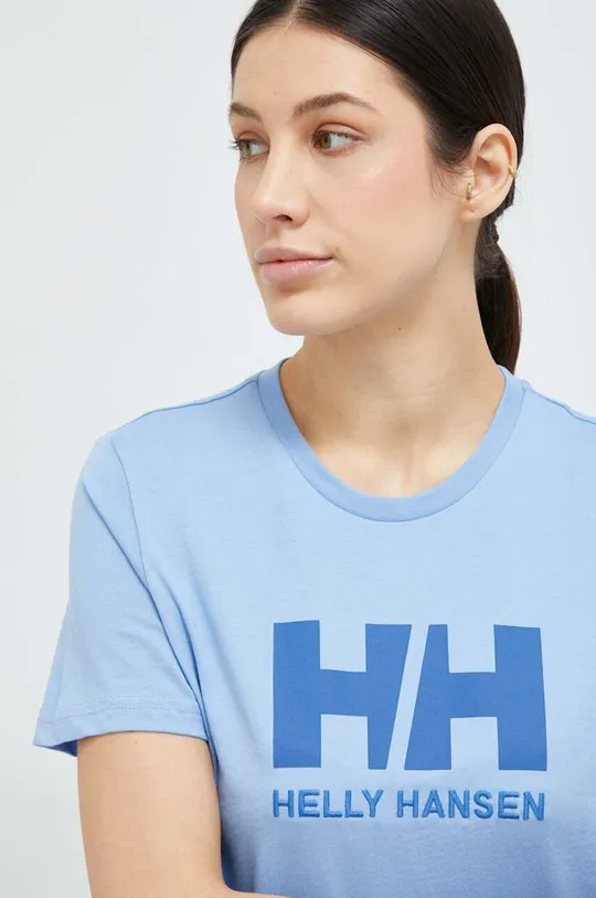 modrá Bavlněné tričko Helly Hansen