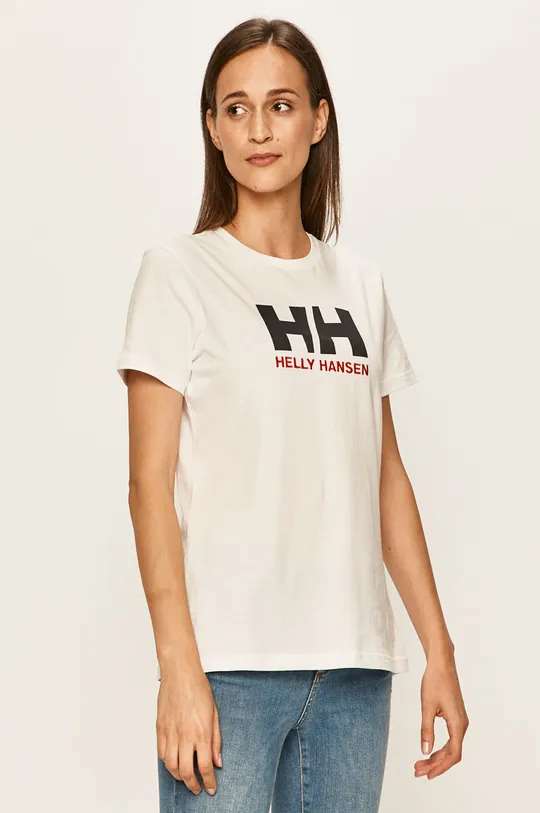bela Helly Hansen bombažna majica