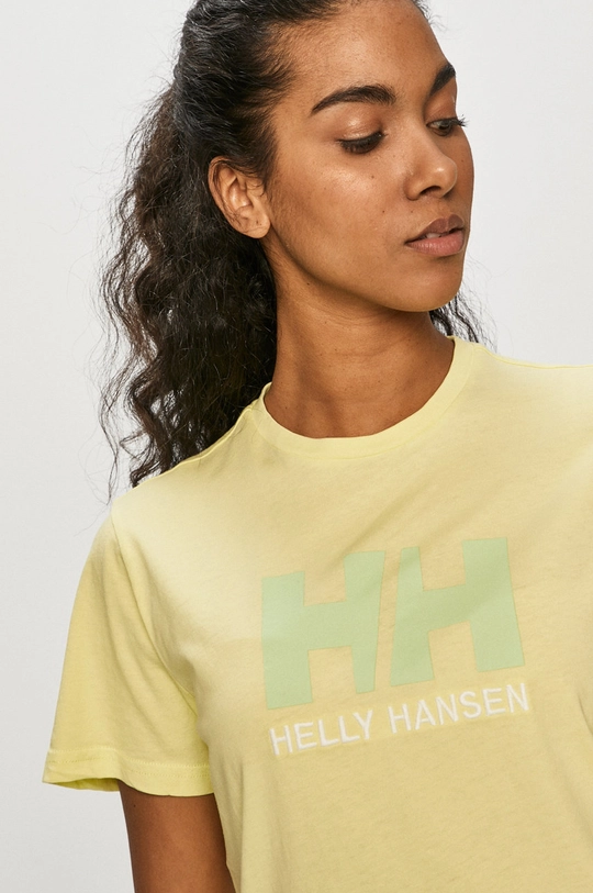 zielony Helly Hansen T-shirt bawełniany