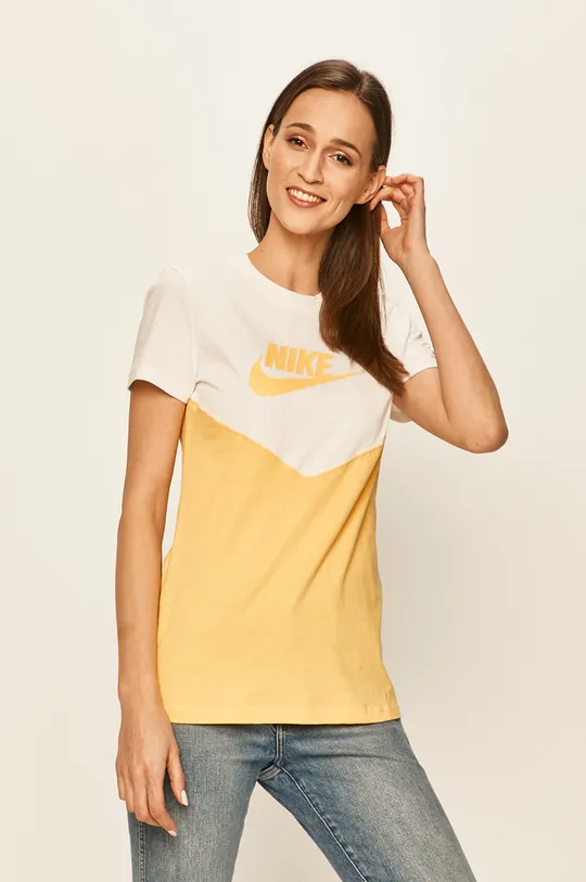 sárga Nike Sportswear - T-shirt Női