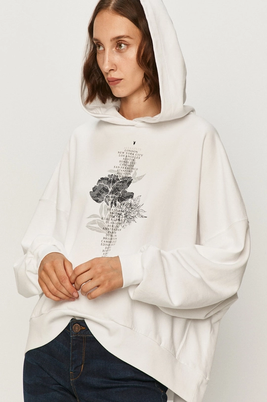 biela AllSaints - Mikina Flore Talie Hoody