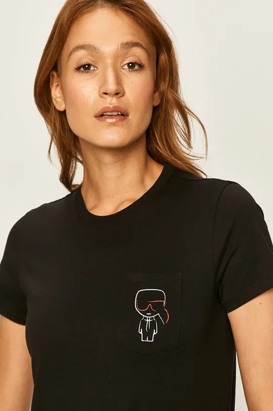 fekete Karl Lagerfeld - T-shirt Női