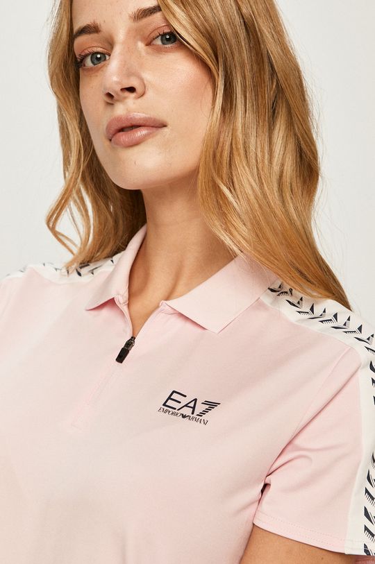 pastelová ružová EA7 Emporio Armani - Tričko