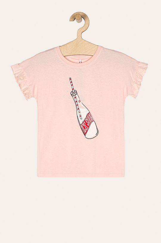 pastelově růžová Name it - Dětské tričko 116-152 cm Dívčí