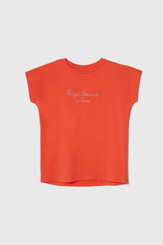 κόκκινο Pepe Jeans παιδικό μπλουζάκι Για κορίτσια