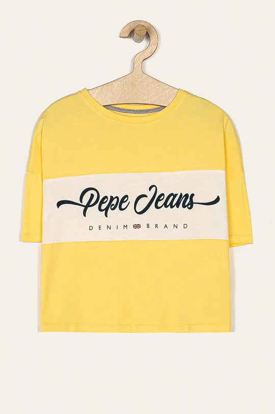 žltá Pepe Jeans - Detské tričko Maylis 128-180 cm Dievčenský
