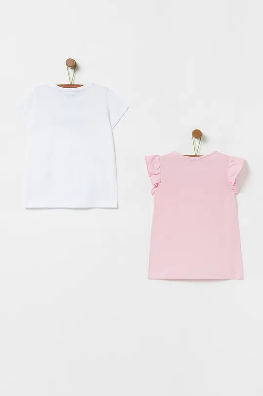 OVS - Detské tričko 104-140 cm (3-pak) ružová